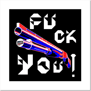 Fuck You, v. White Text Posters and Art